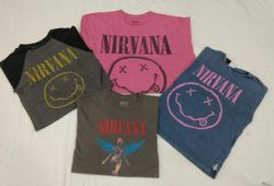 CR4585 Magliette Vintage Unisex Nirvana Music
