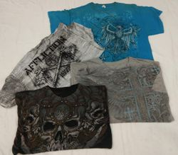 CR4587 Vintage Gothic Printed Skull T-Shirts