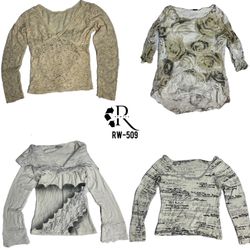 Y2K Soft Girl Full Sleeve Tops (Rw-509)