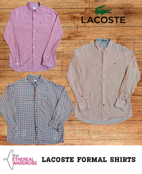 Lacoste formelle Hemden mit langen Ärmeln