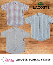 Lacoste formelle Hemden mit halben Ärmeln