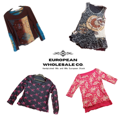 Y2K Italian  girl Mesh Tops Mix (EWC436)