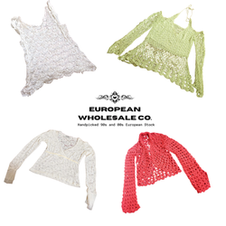 Y2K European Crochet Summer Tops Mix(EWC437)