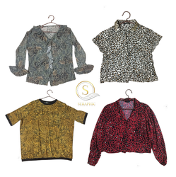 Leopard Print Mix Top