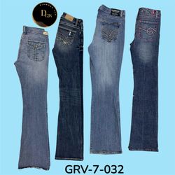 Y2K Blue Flared Jeans – Retro Fit (GRV-7-032)