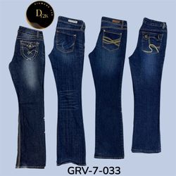 Women’s Blue Flared Jeans (GRV-7-033)