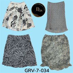 Y2K Black & White Poly Skirt – Retro Vibe (GRV-7-0..