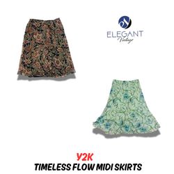 Y2K Timeless Flow Midi Skirts - EV0762