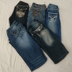 IQ0375 Y2K Embellished Flared Jeans