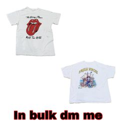 White printed t shirts