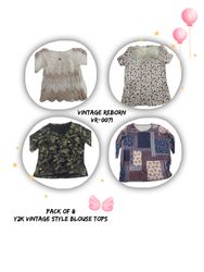 Y2K Vintage Style Blouse Tops (VR-0071)