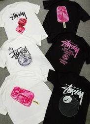 T-shirts mélange design de style retravaillé Stuss..