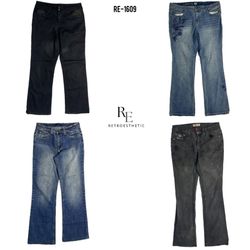 Jeans in denim dell'era Britney Y2K (RE-1609)