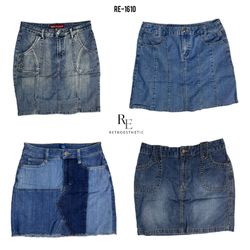 Gonne Midi in denim Era Cyber Girl Y2K (RE-1610)