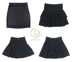 Y2K Black Gothic Mini Skirts