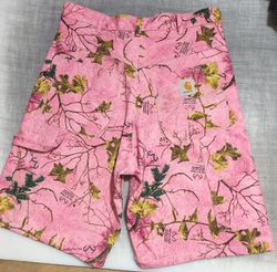 Carhartt rework pink jungle shorts