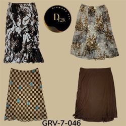 Gonna in Poliestere Marrone – Morbida, Fluttuante ..