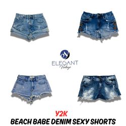 Y2K Bleach Babe Denim Sexy Shorts - EV0775