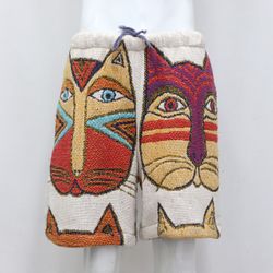 CR355 Upcycle Unisex Colourful Tapestry Shorts