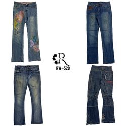 Y2K Unique Denim Jeans (RW-529)