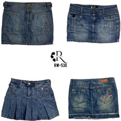Y2K Denim Mini Skirts (RW-530)