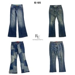 Y2K IT Girl Unique Denim Jeans RE-1615)