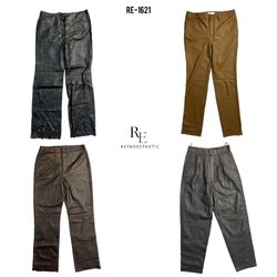 Y2K Retro Style Leather Pants (RE-1621)