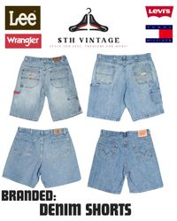 Marken-Denim-Shorts