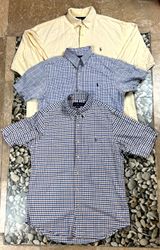 Ralph Lauren Button-Down Shirts Mixed Checks & Sol..