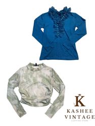 Printed stylish long sleeves top