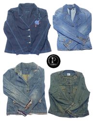 Jaquetas de Denim Y2K Pi 178