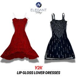 Vestidos Y2K de Gloss Labial - EV0384