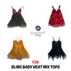 Y2K Bling Baby Heat Mix Tops - EV0791