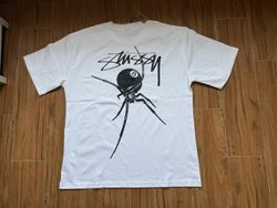 Stussy rework style spider white tees