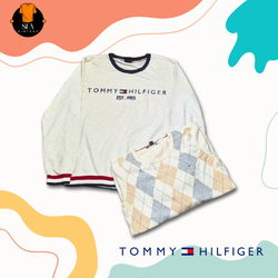 Moletom Tommy Hilfiger | Suéter de gola redonda