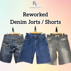 Bermuda Baggy in Denim Riciclato