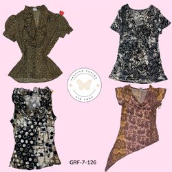 Retro Y2K Green Blouse | Playful Print & Chill Vib..