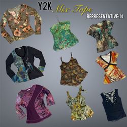 Y2K Mix Tops (Camisole, Full Sleeves, Sleeveless T..