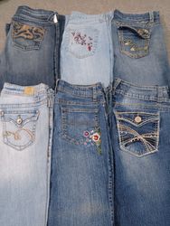 Jeans évasés rétro Y2K pour femmes HD1058