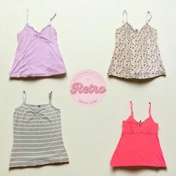 tops cami pastel Y2k