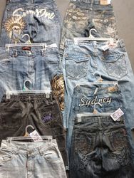 Hip hop Denim shorts y2k