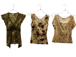 Earthy tone sleeveless blouses/tops -22p -19/7/25