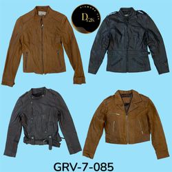 Veste en cuir zippée essentielle – Durable, coupe ..