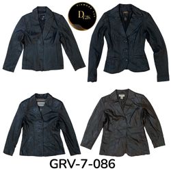 Veste en cuir à boutons Y2K - Essentiel emblématiq..