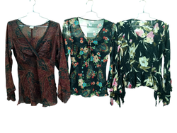Blouses/tops romantiques à manches longues - 17p -..