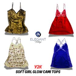 Y2K Soft Girl Glow Cami Tops - EV0411