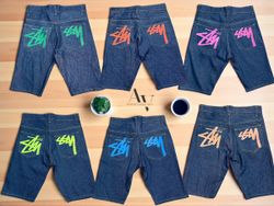Stussy rework style Colour print stussy Shorts