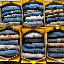 CARHARTT & DICKIES BAGGY TROUSERS 10 PCS