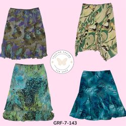 Saia Verde Estampada Floral – Clássica e Versátil ..