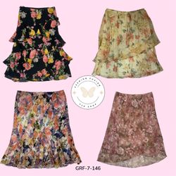 Saia Multi-Impressão Fast Fashion – Estilo Sem Esf..